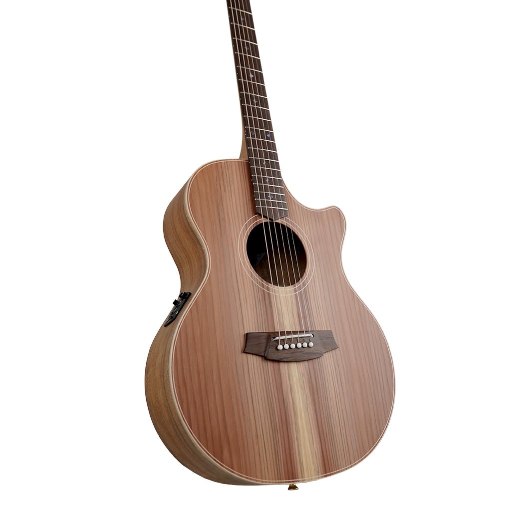 Cole Clark AN2EC-RDBL Grand Auditorium Cutaway - Redwood Blackwood Acoustic Guitars Sky Music