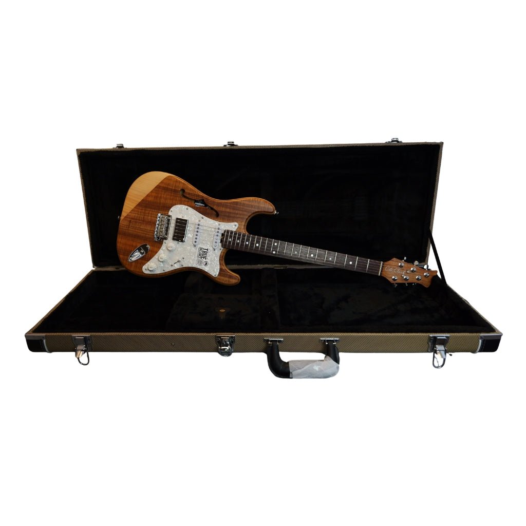Cole Clark Electric Hollow Baby HSS Electric Guitar - Natural Electric Guitars Sky Music