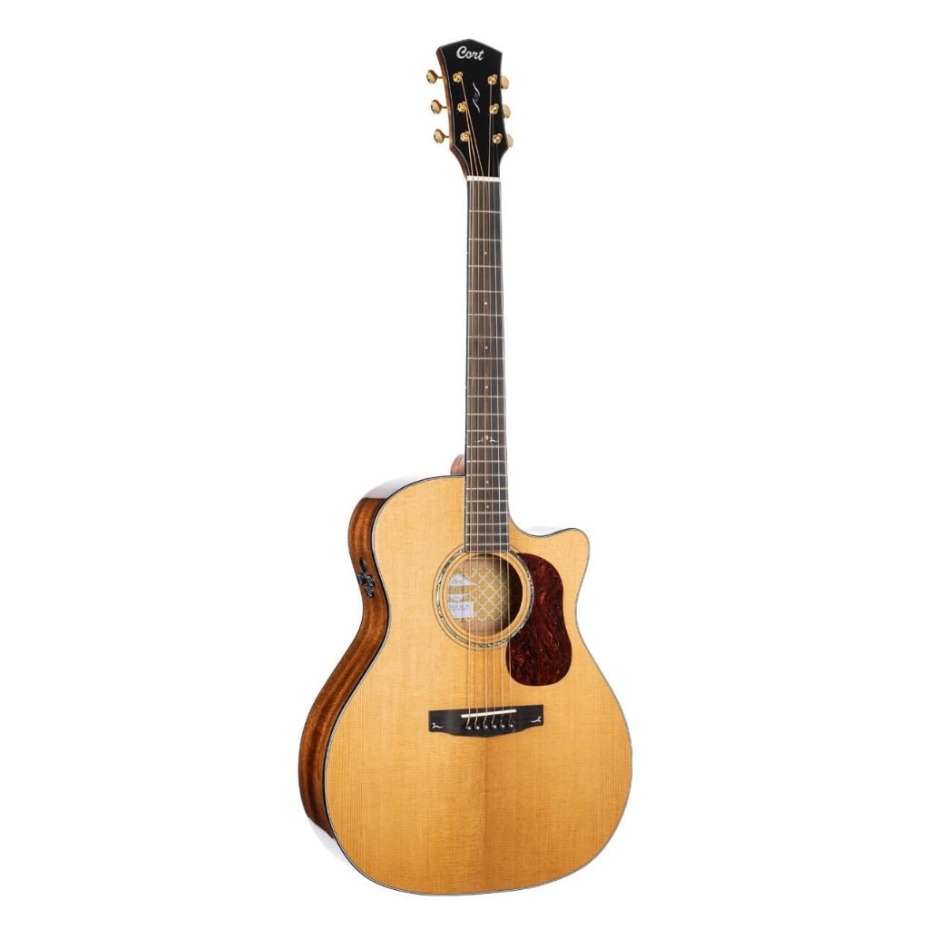 Cort Gold-A6 Gold Series Acoustic-Electric Guitar - Natural Acoustic Guitars Sky Music