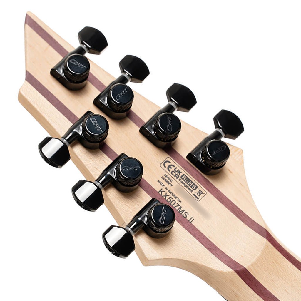 Cort KX507MS Pale Moon 7-String Multi-Scale Guitar - Natural Black Burst Electric Guitars Sky Music