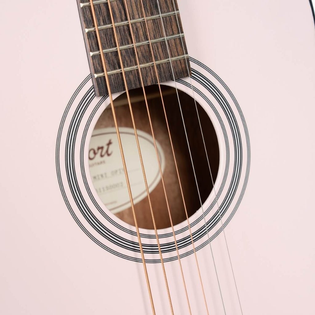 Cort Standard AD Mini Dreadnought Acoustic Guitar - Open Pore Ivory Acoustic Guitars Sky Music