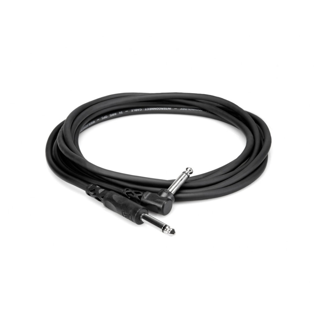 Hosa Technology 1/4 in TS to Right-angle 1/4 in TS Unbalanced Interconnect 5ft