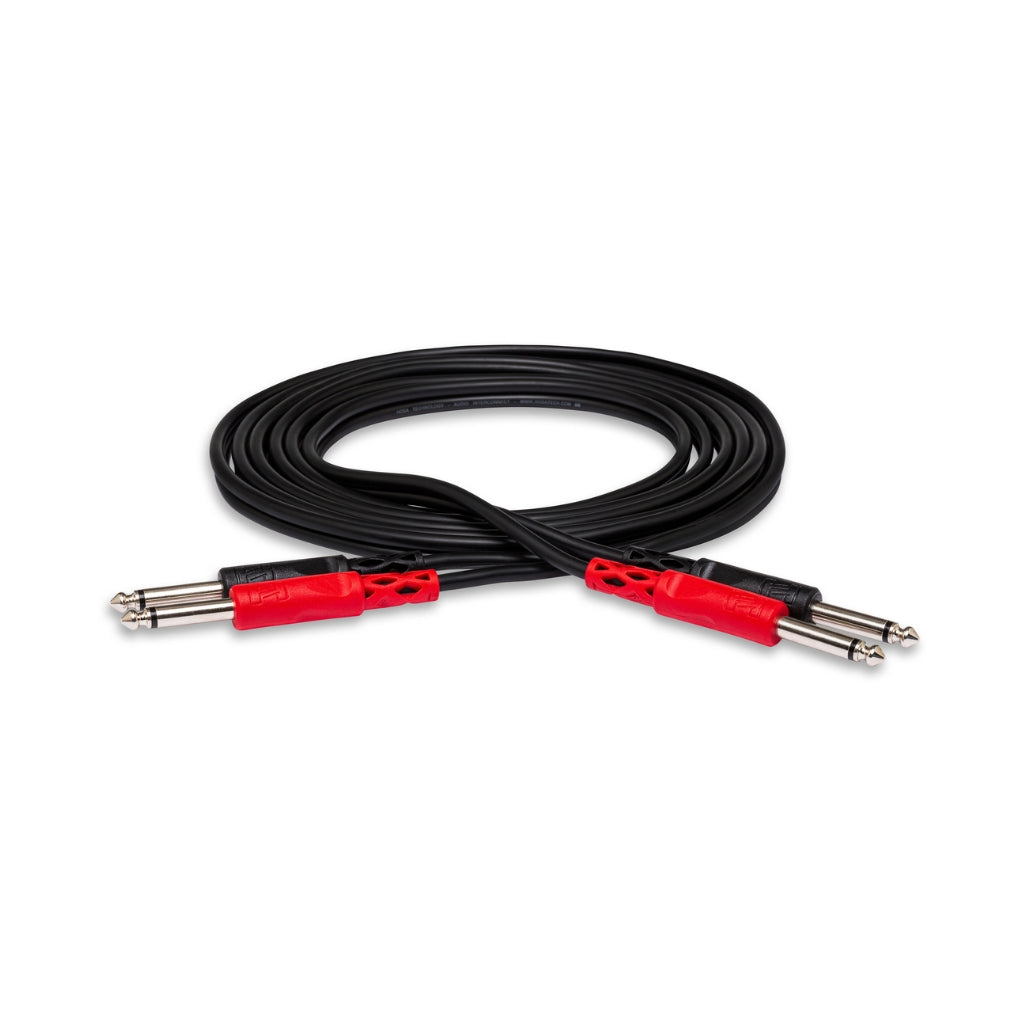 Hosa Technology - Dual 1/4 in TS to Same - Stereo Interconnect Cable 2m