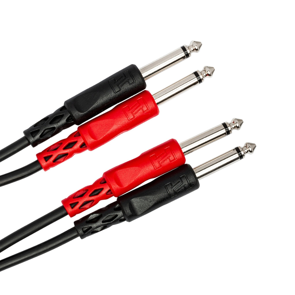 Hosa Technology - Dual 1/4 in TS to Same - Stereo Interconnect Cable 2m