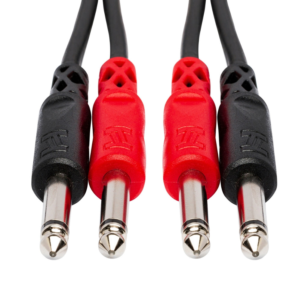 Hosa Technology - Dual 1/4 in TS to Same - Stereo Interconnect Cable 3m