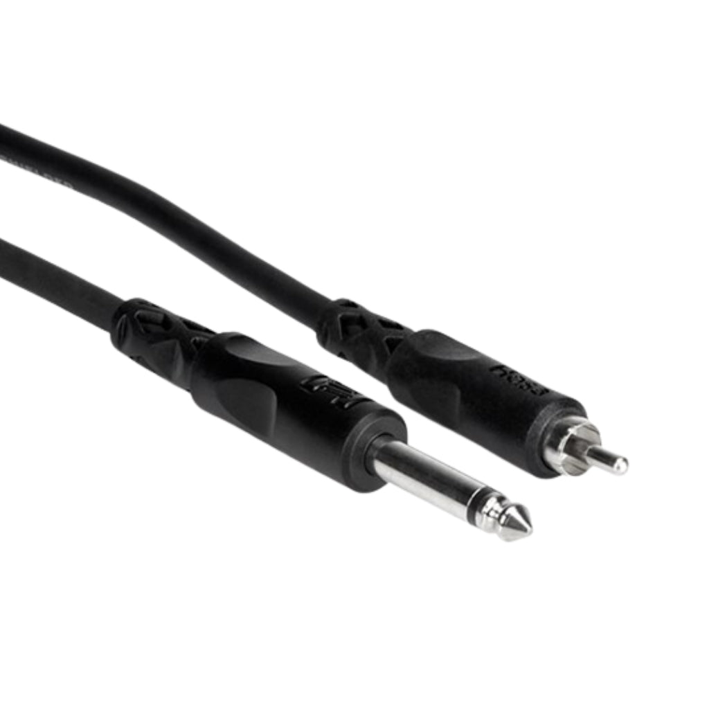Hosa - 1/4" TS to RCA - Unbalanced Interconnect Cable 3ft