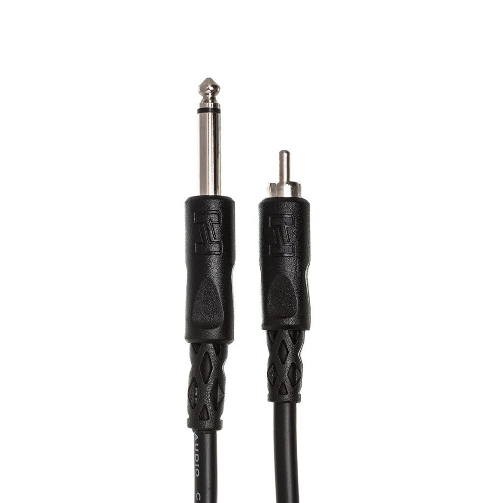 Hosa - 1/4 in TS to RCA - Unbalanced Interconnect Cable 10ft