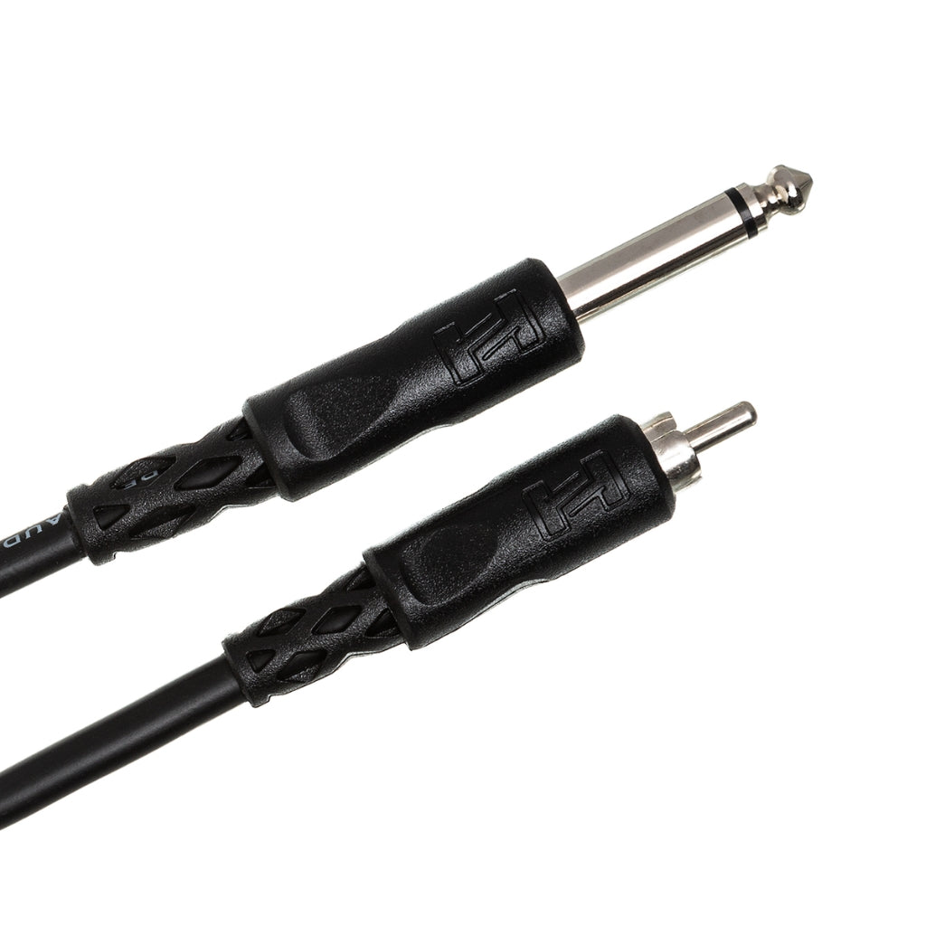 Hosa Technology - 1/4 in TS to RCA - Unbalanced Interconnect Cable 15ft