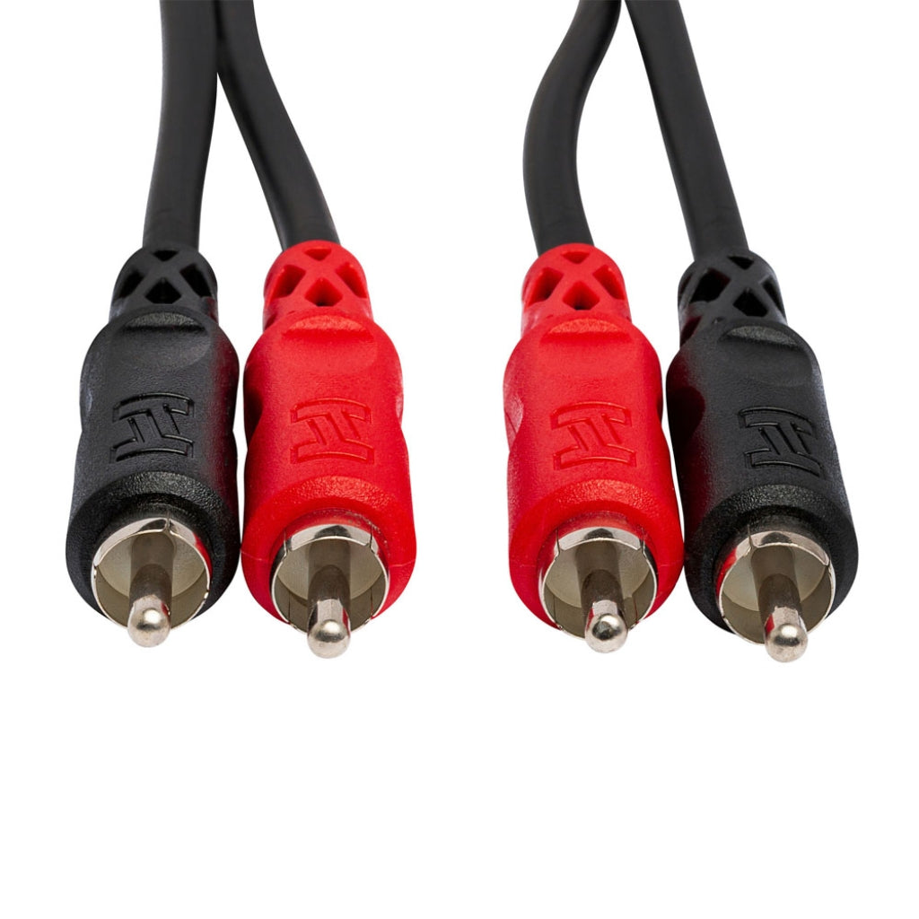 Hosa - Dual RCA to Same - Stereo Interconnect Cable 1m
