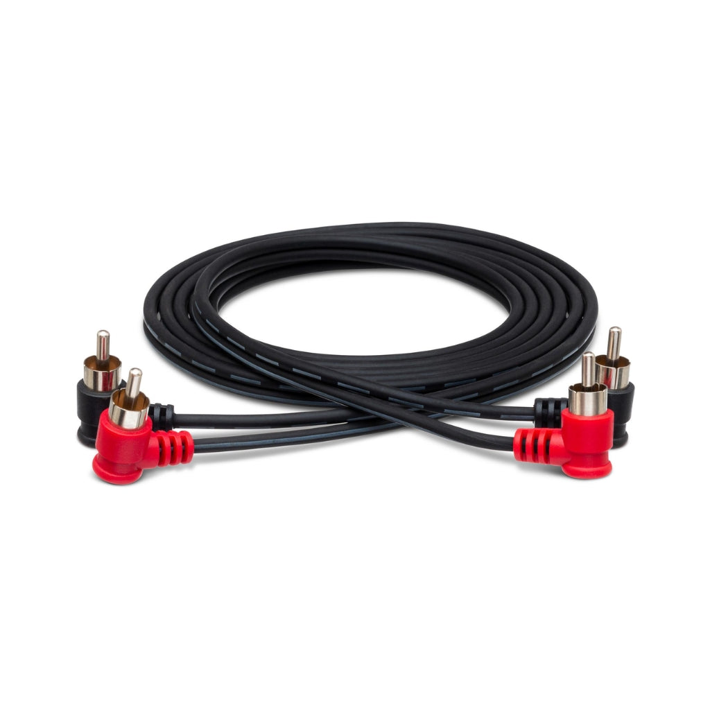 Hosa Technology - Dual Right-Angle RCA to Same - Stereo Interconnect Cable 2m