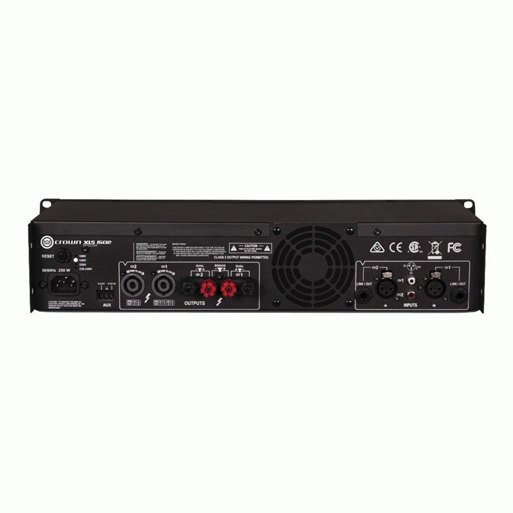 Crown XLS1502 2-Channel 525 Watt 4 Ohm Power Amp with DSP Control PA Systems & Speakers Sky Music