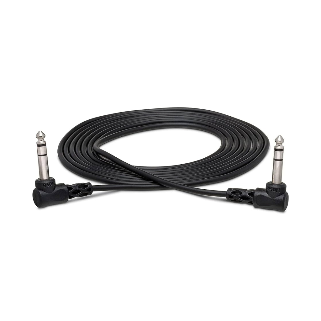 Hosa - Right Angle 1/4 In TRS to Same - Balanced Interconnect Cable 3ft