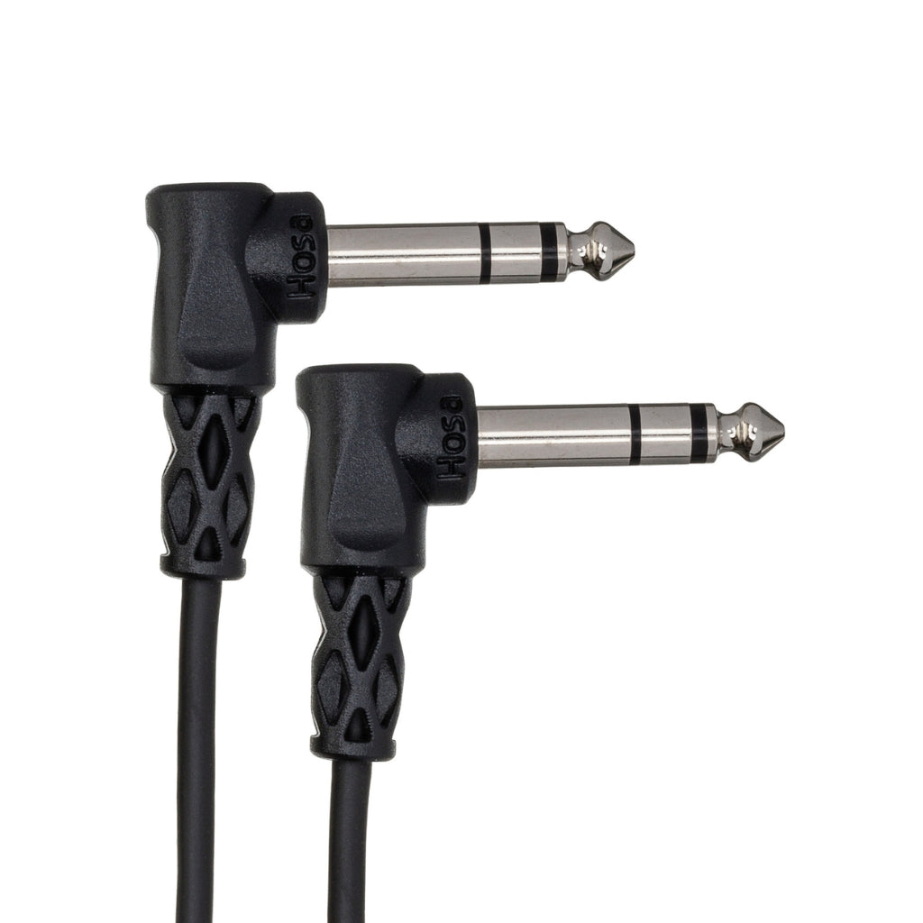 Hosa Technology - Right-Angled 1/4 in TRS to Same - Balanced Interconnect Cable