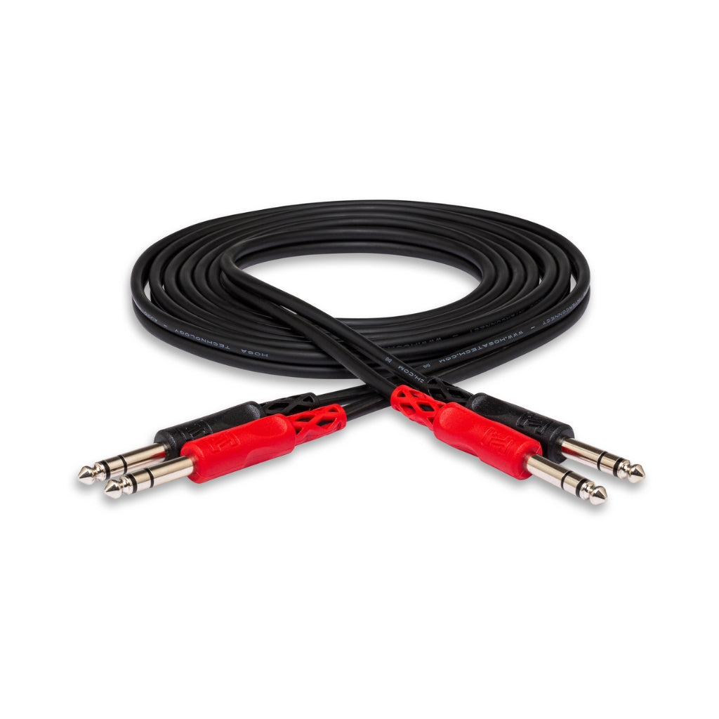Hosa Technology - Dual 1/4 in TRS to Same - Stereo Interconnect Cable 1m