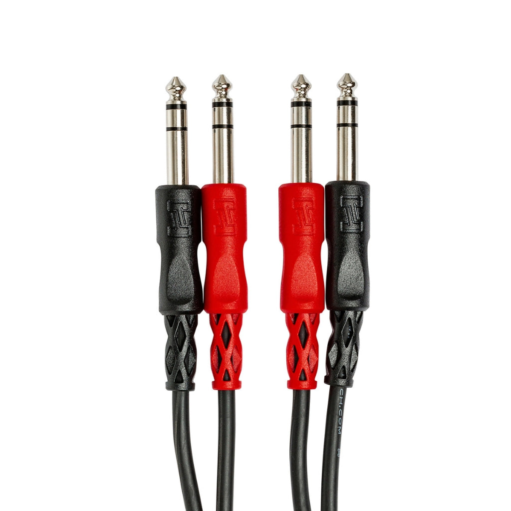 Hosa Technology - Dual 1/4 in TRS to Same - Stereo Interconnect Cable 3m