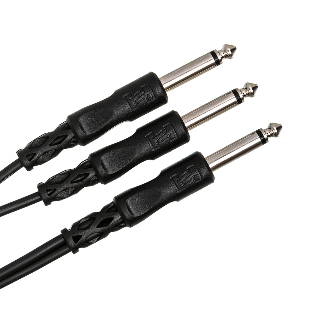 Hosa Technology - 1/4 in TS to Dual 1/4 in TS - Y Cable 3ft