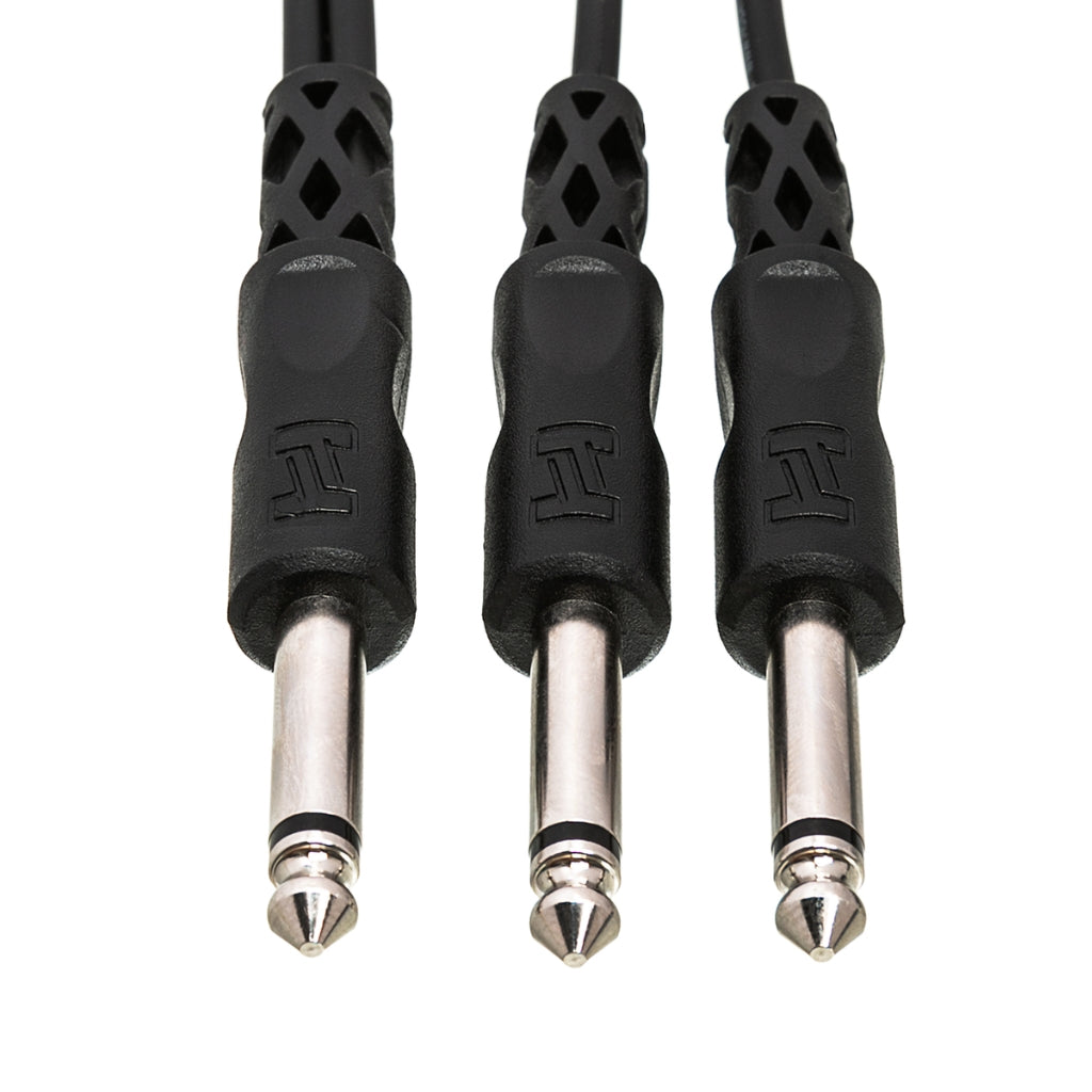 Hosa Technology - 1/4 in TS to Dual 1/4 in TS - Y Cable 3ft