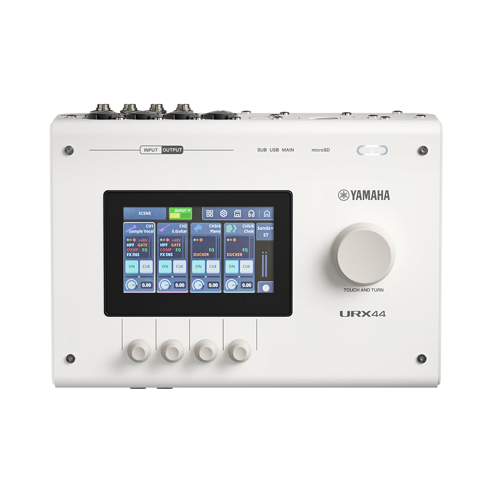 Yamaha URX44 Compact Audio Interface 6-In/4-Out - White