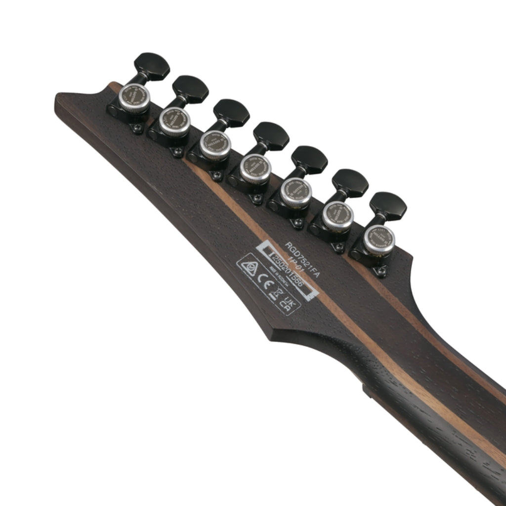 Ibanez - RGD721FA 7-String Electric Guitar - Stained Wine Red Burst Flat