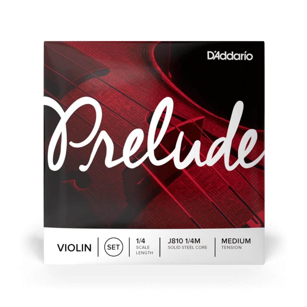 D'Addario J810 Prelude Violin String Set - 1/4 Scale, Medium Tension Orchestral Strings Sky Music