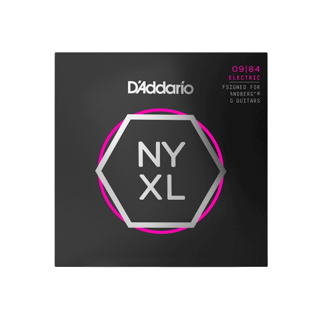 D'Addario NYXL0984SB NYXL Nickel Wound Electric Guitar Strings - .009-.084 Custom Light 8-string Guitar Strings Sky Music