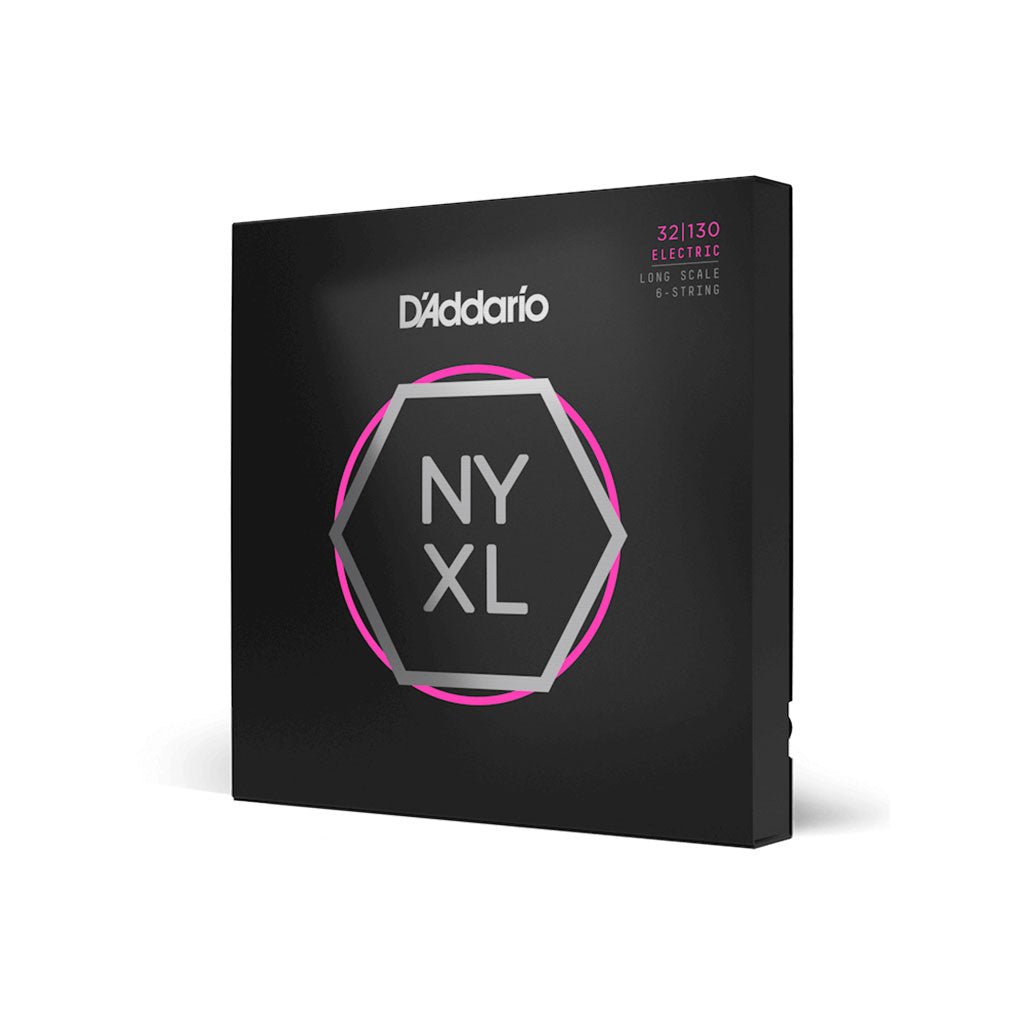 D'Addario - NYXL32130 Regular Light Long Scale 6-String Bass Strings, 32-130