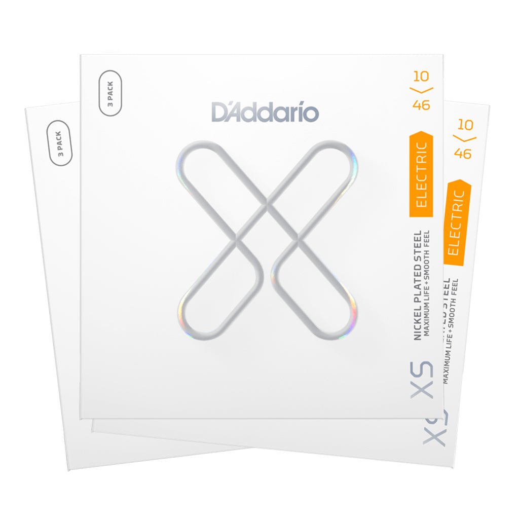D'Addario XS 3 Pack - 10-46 Electric Guitar Strings Guitar Strings Sky Music