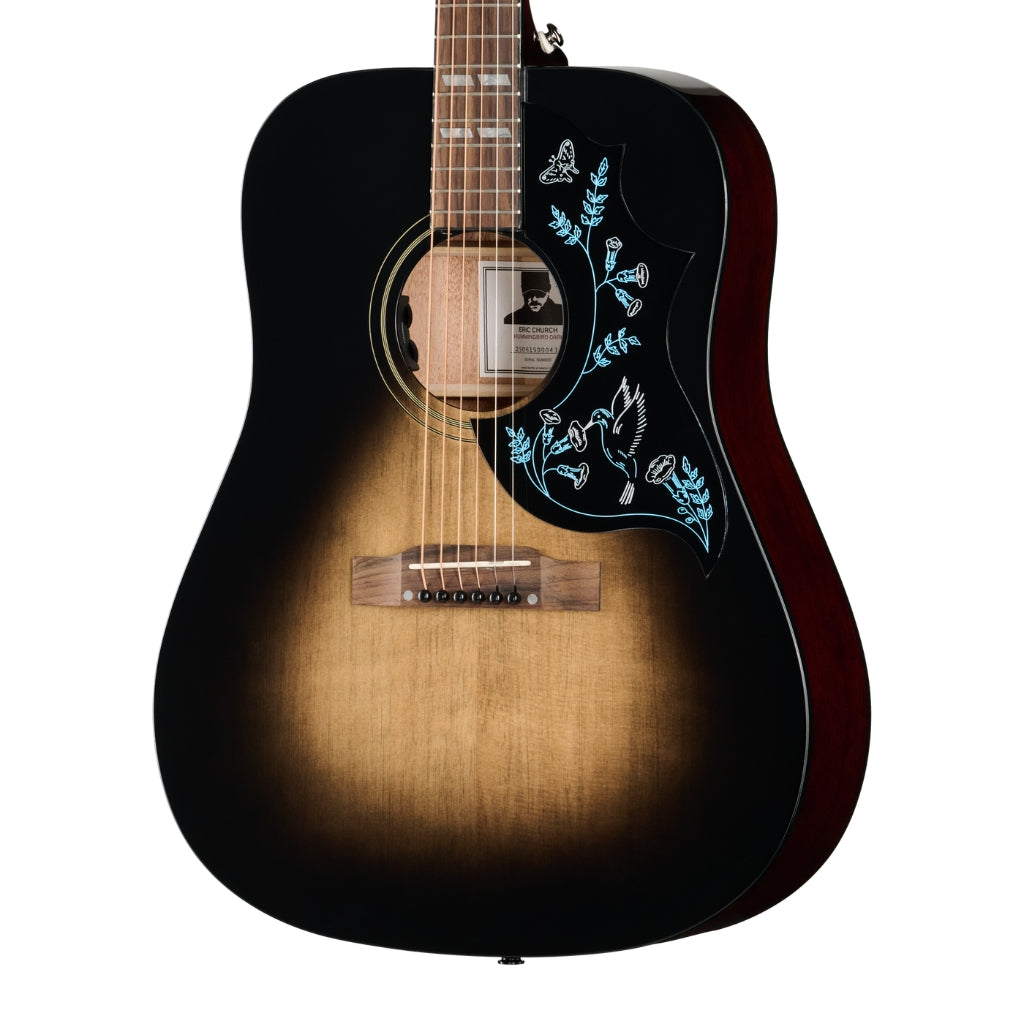 Epiphone - Eric Church Hummingbird Dark Acoustic Guitar - Cobra Burst