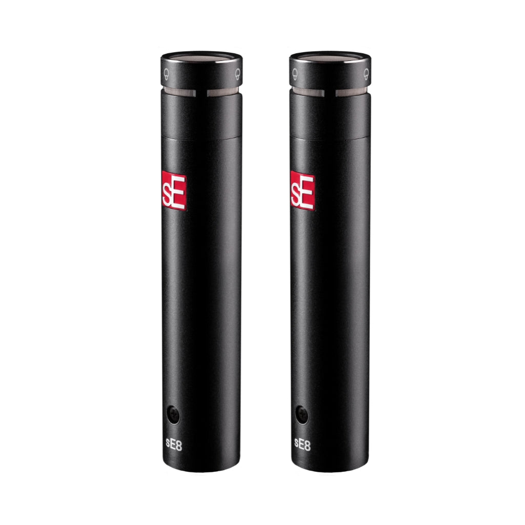 sE - sE8 Ultra-Thin Gold-Sputtered Diaphragm Supercardioid Condenser Microphone - Matched Pair