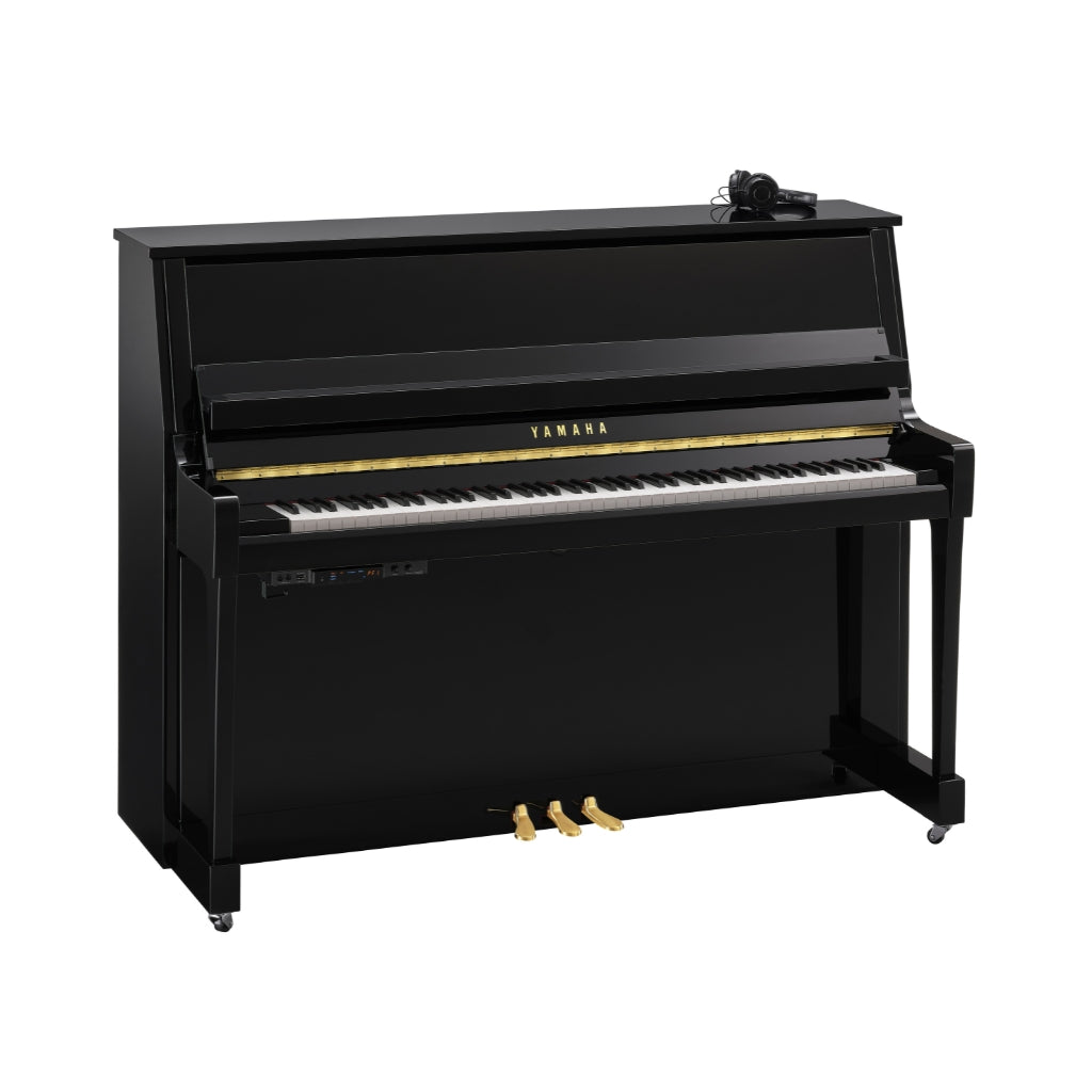 Yamaha - B20 SC3 116cm Silent Upright Piano - Polished Ebony