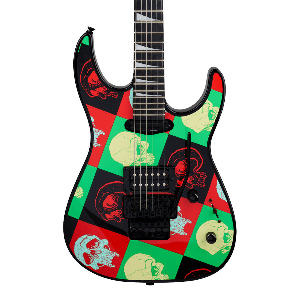 Jackson X Series Dinky DK1A Electric Guitar Warhol Graphic Amaranth Fingerboard