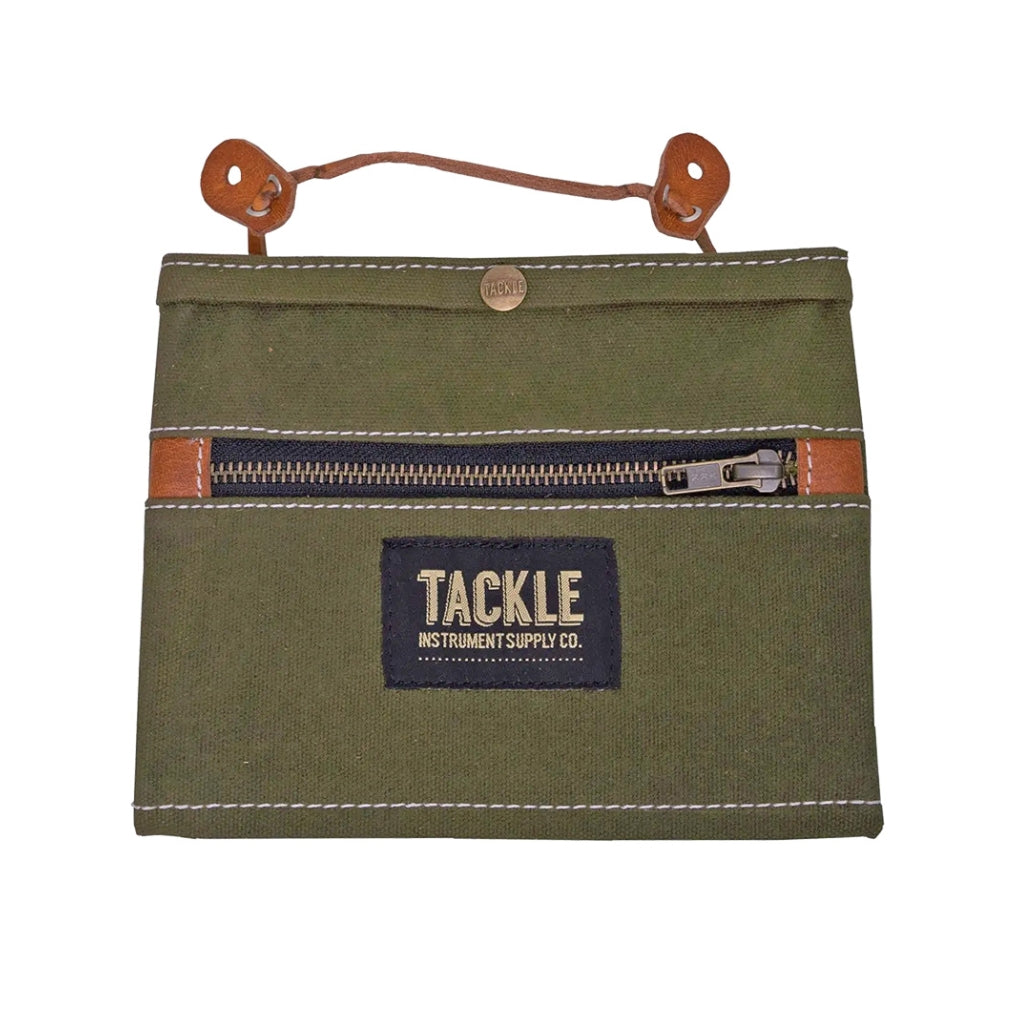 Tackle - Waxed Canvas Gig Pouch - Forest Green