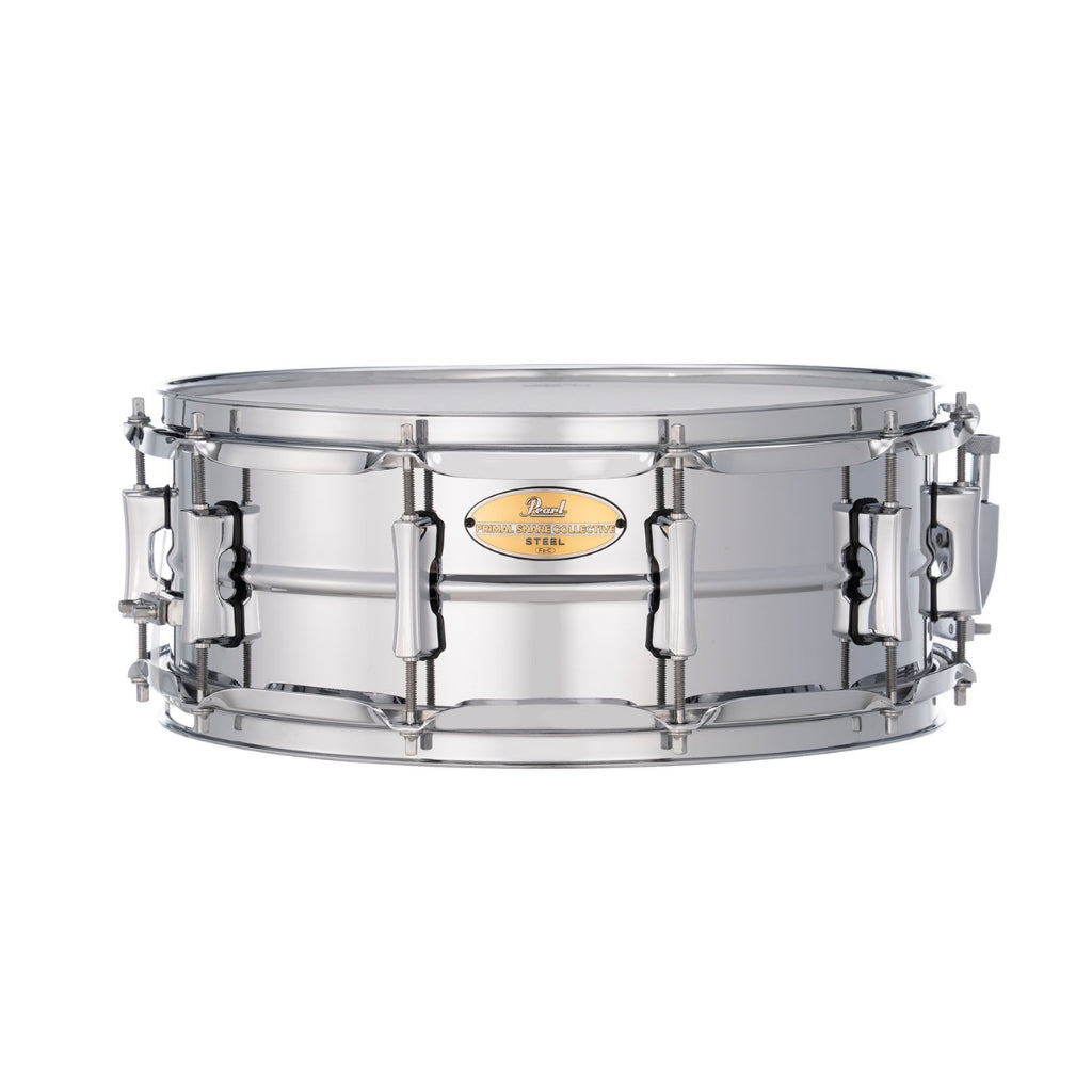 Pearl - Primal Collective Snare Drum - 5.5 inches x 14 inches, Brushed Steel