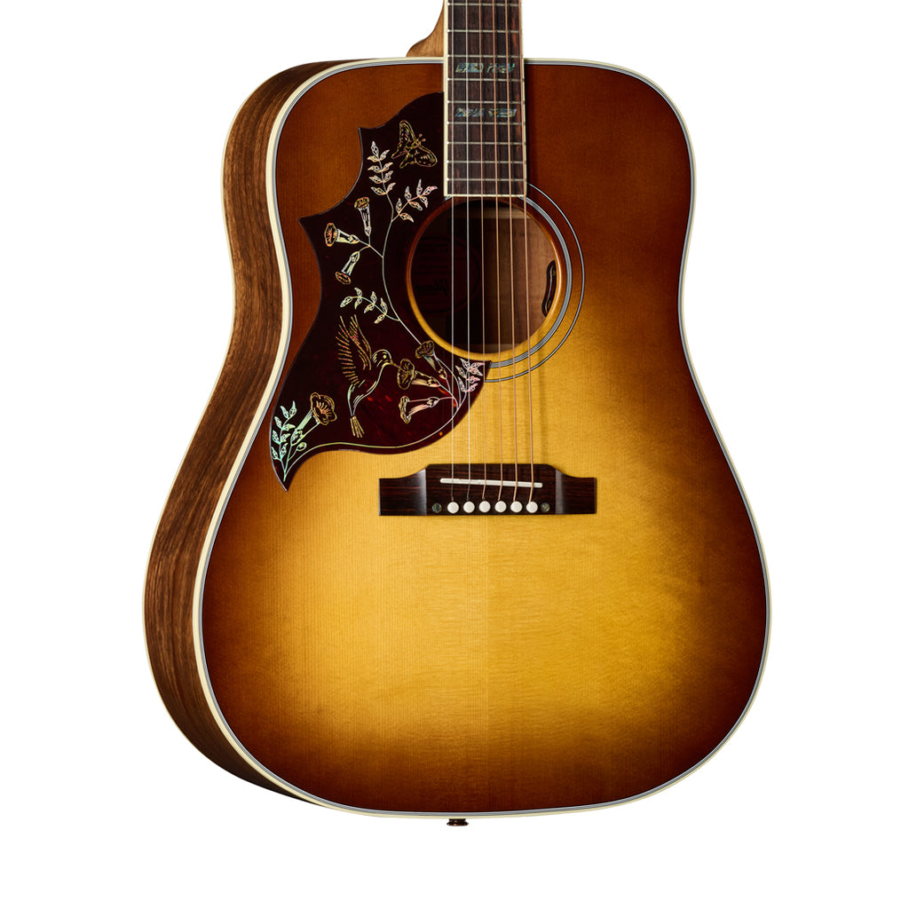 Gibson Hummingbird Elegant Koa Left Handed Acoustic-Electric Guitar - Honey Burst hero