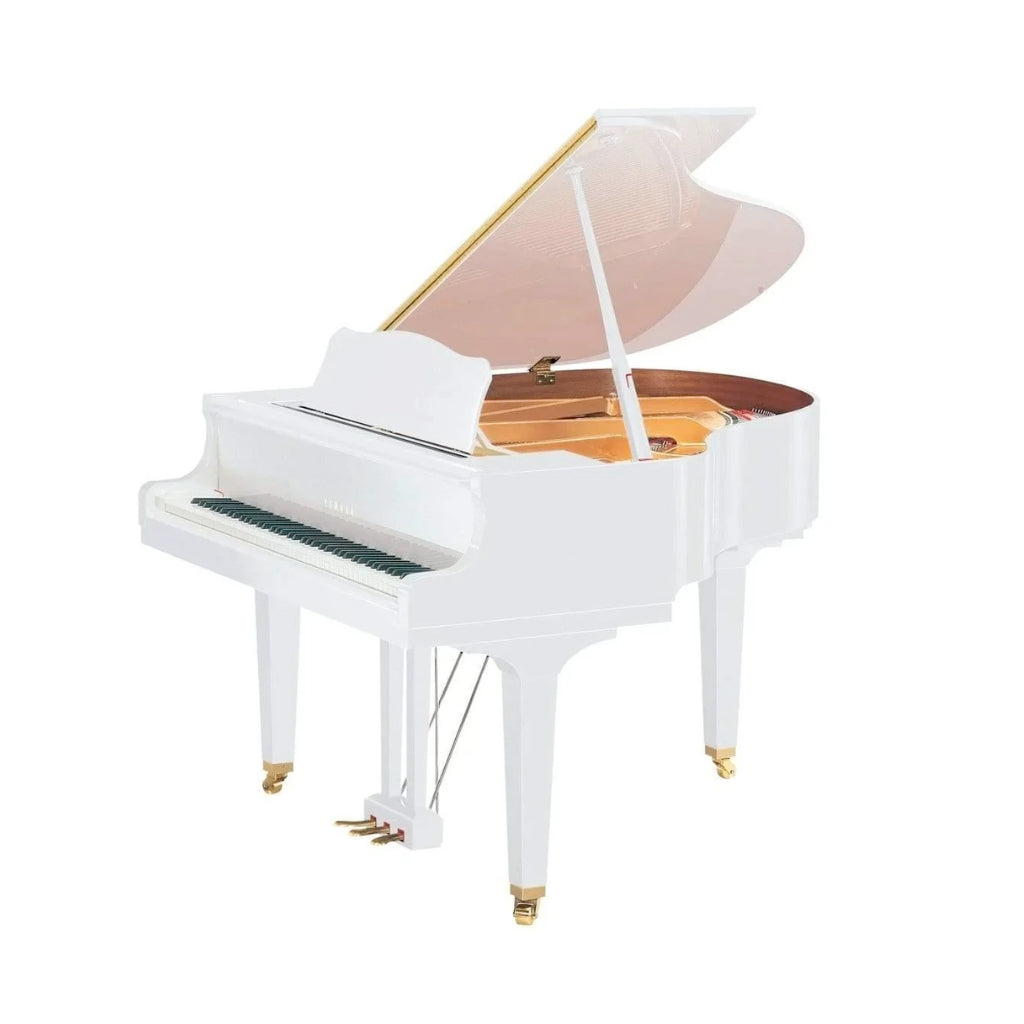 Yamaha - DGC1MENSTPWH - 161cm Baby Grand Piano Disklavier Enspire Standard in Polished White.