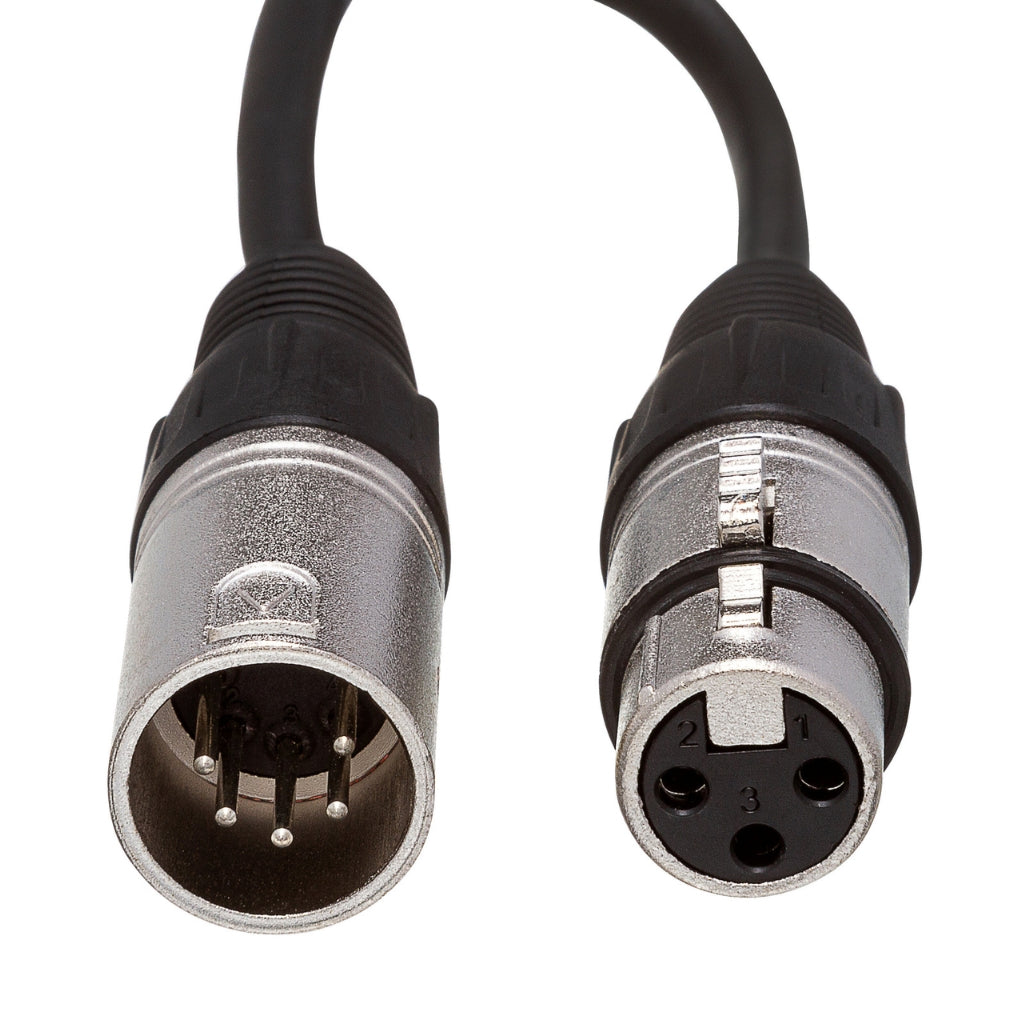 Hosa Technology - XLR3M to XLR5F - DMX512 Adaptor 6"