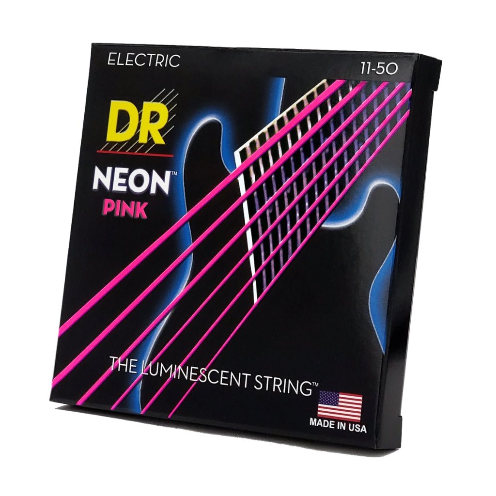 DR Hi-Def Neon Purple K3 Coated Electric Guitar Strings - Heavy 11-50 Guitar Strings Sky Music
