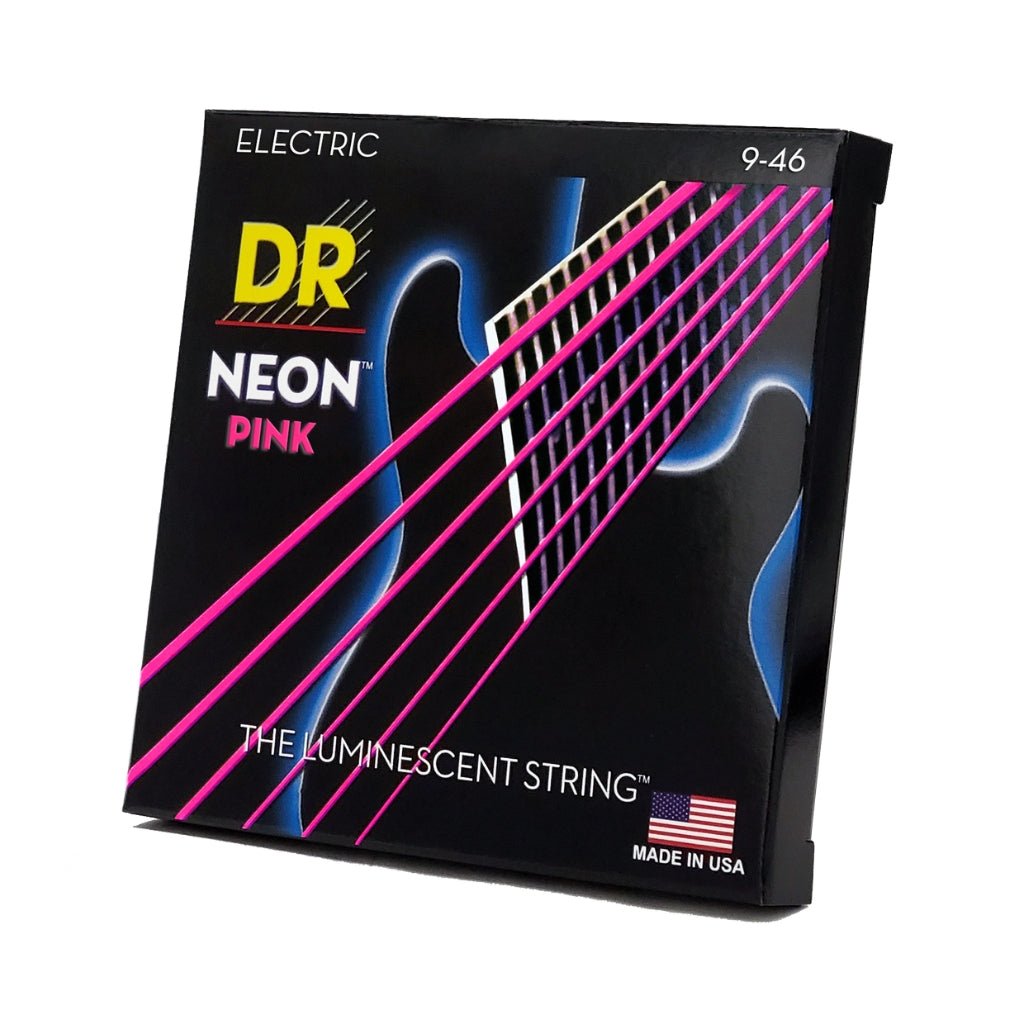 DR Hi-Def Neon Purple K3 Coated Electric Guitar Strings - Light to Medium 9-46 Guitar Strings Sky Music