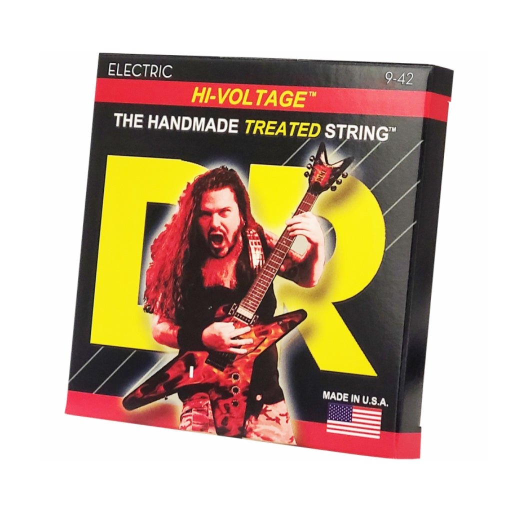DR Hi-Voltage Dimebag Darrell Signature Electric Guitar Strings - Light 9-42 Guitar Strings Sky Music
