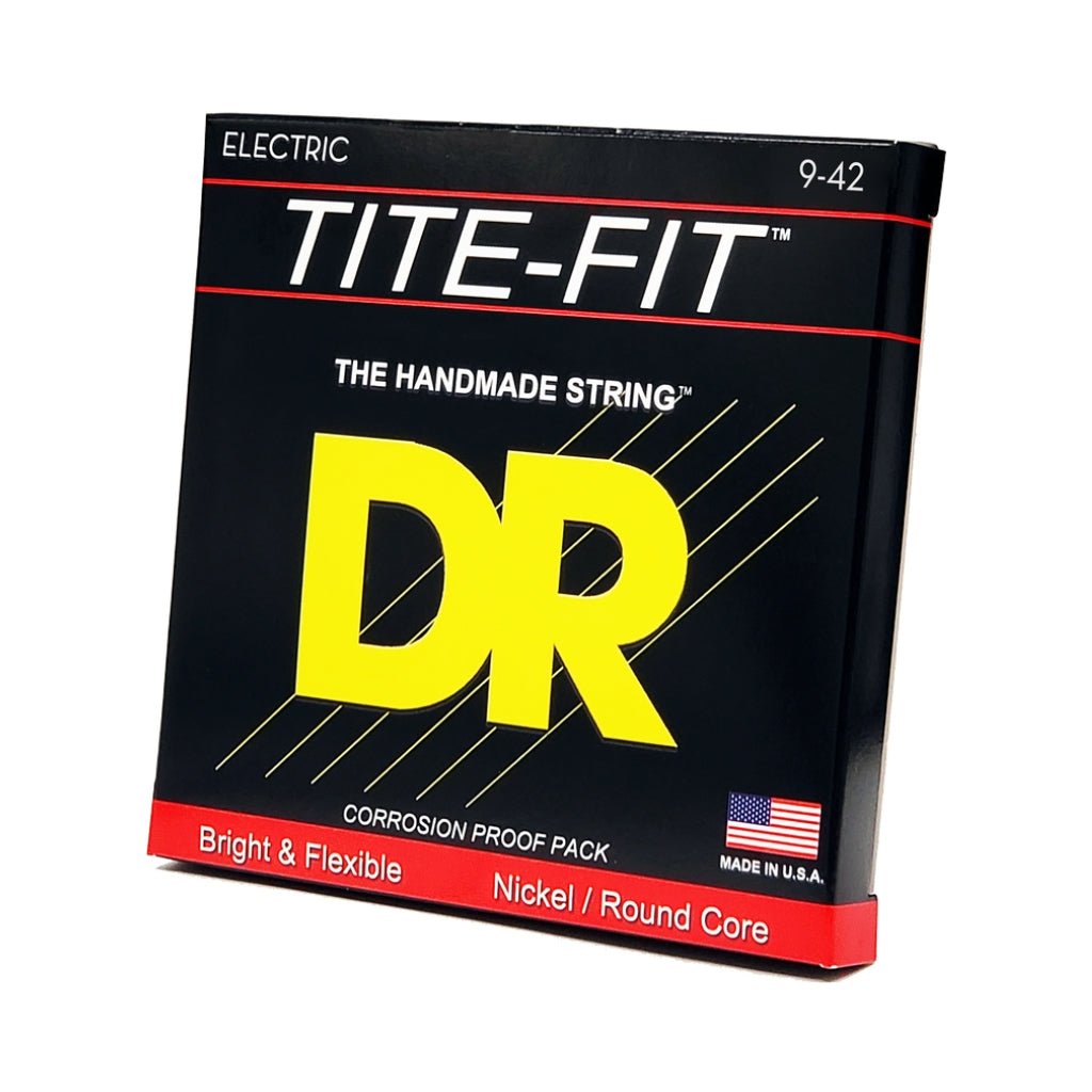 DR TITE-FIT Nickel Plated Electric Guitar Strings - Light 9-42 Guitar Strings Sky Music