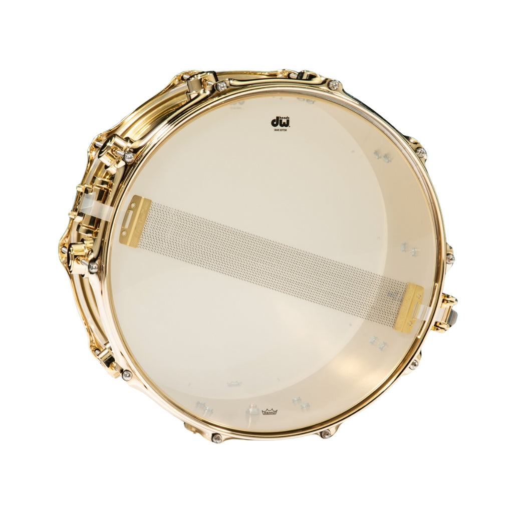 DW - Collectors Series 14x6.5 Bell Brass Snare Drum with Gold Hardware - DRVN6514SPG