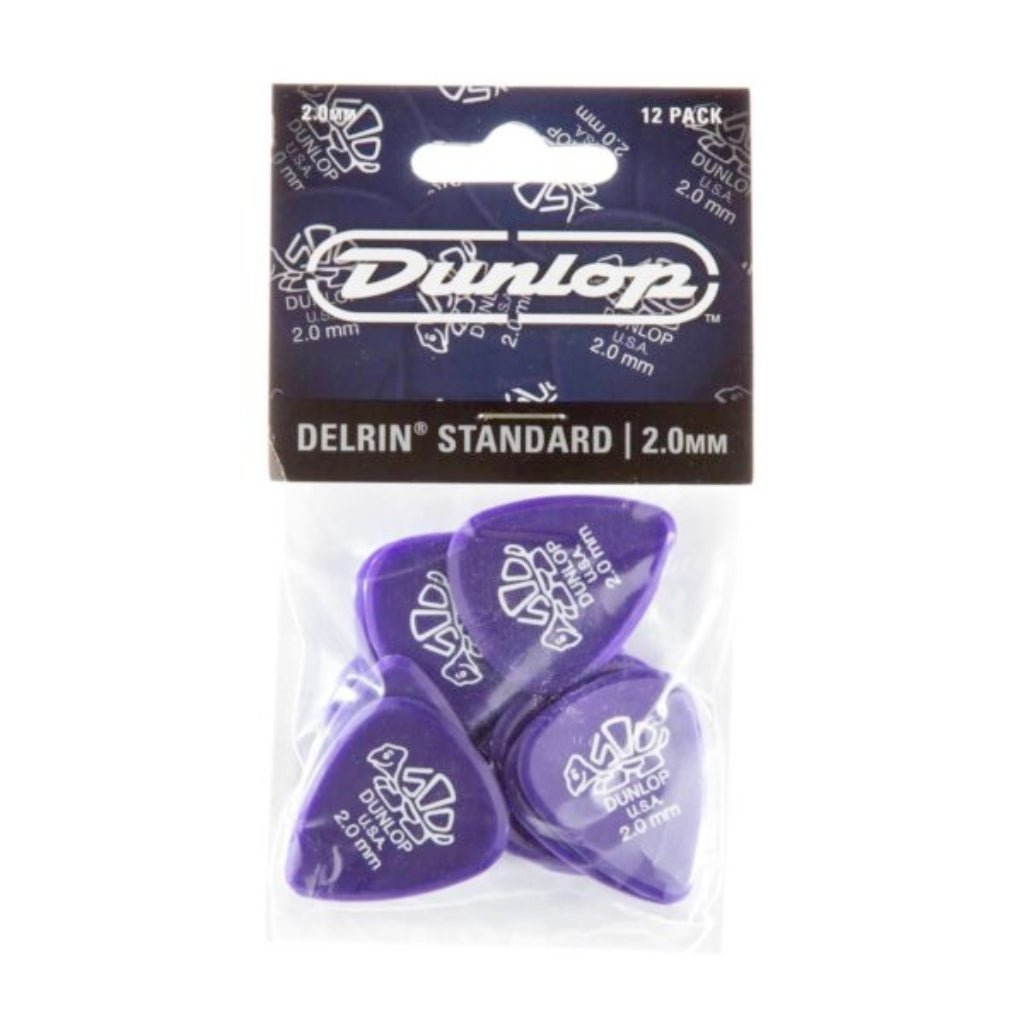 Dunlop Delrin 500 Standards Players Pack 2.0mm Guitar Picks Sky Music
