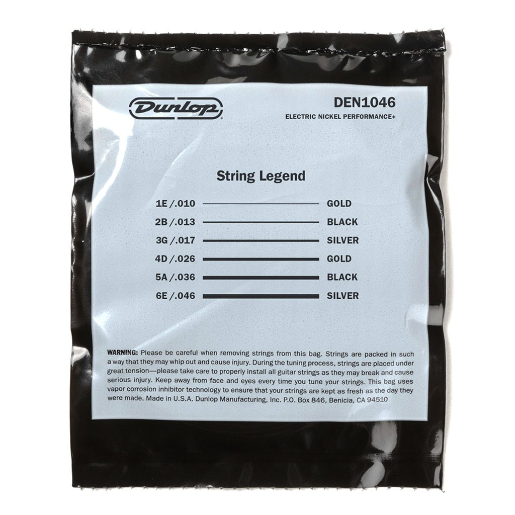 Dunlop DEN1046 Electric Guitar Strings – Medium 10-46 Guitar Strings Sky Music
