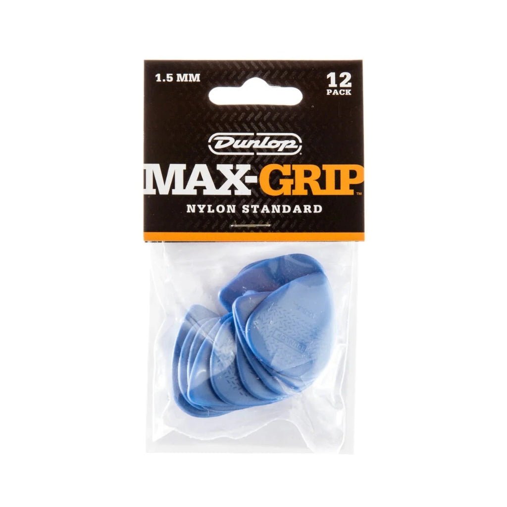 Dunlop Max-Grip Standard Guitar Picks - Blue, 1.5mm, 12 pack Guitar Picks Sky Music