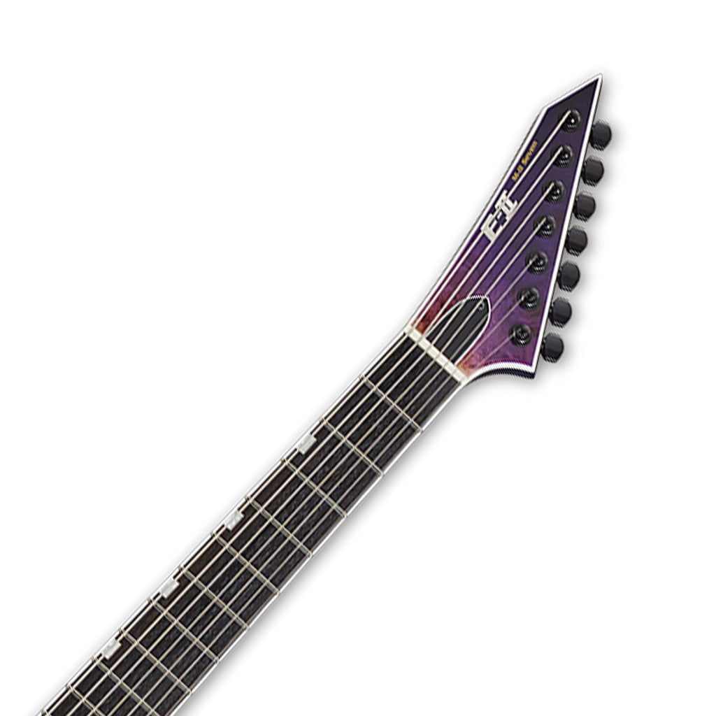 ESP EII M II Purple Natural Fade 7 String with Bare Knuckle Pickups
