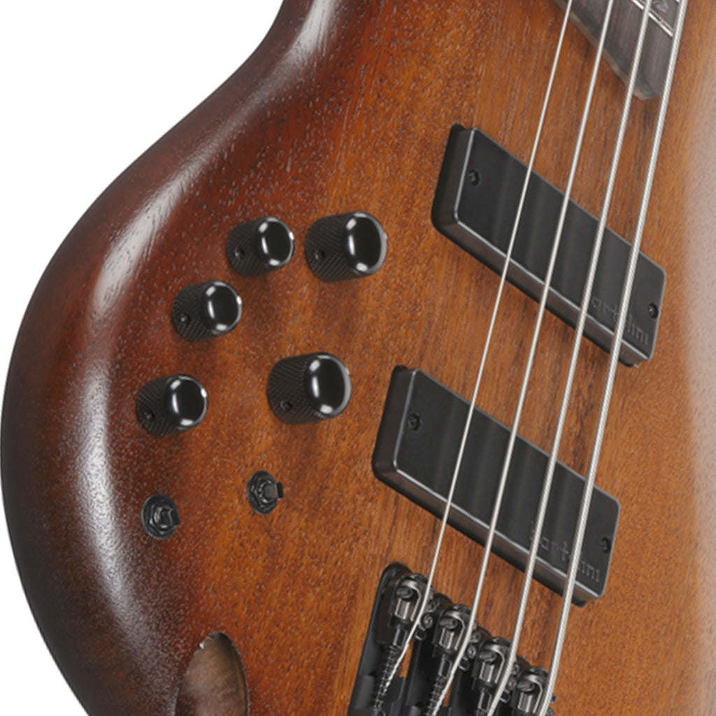 Ibanez SR500AL Left Handed Electric Bass Bartolini Pickups - Mahogany Brown Burst Low Gloss