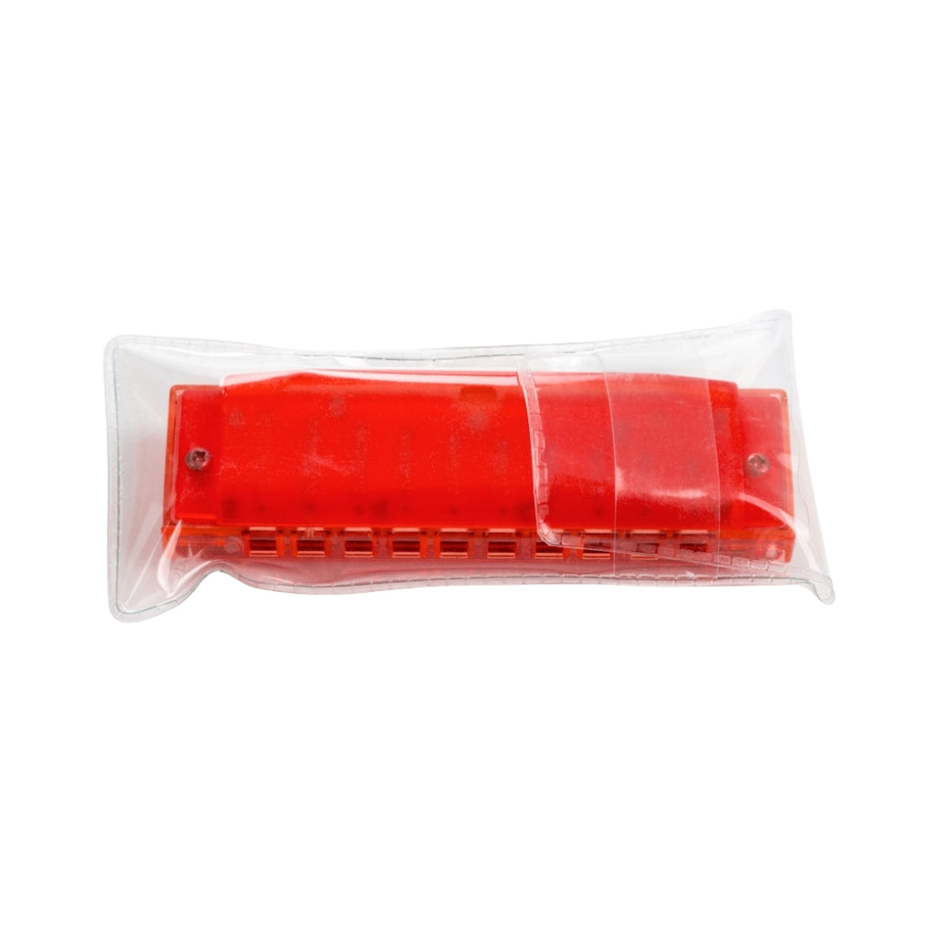 Hohner Translucent Harp Harmonica - C/Red with case