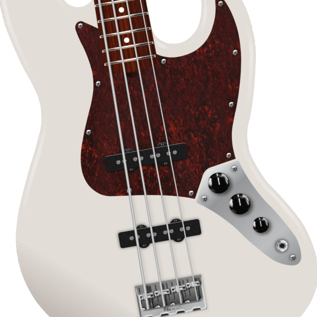 Fender American Professional Jazz Bass Guitar - Olympic White, Rosewood Fingerboard