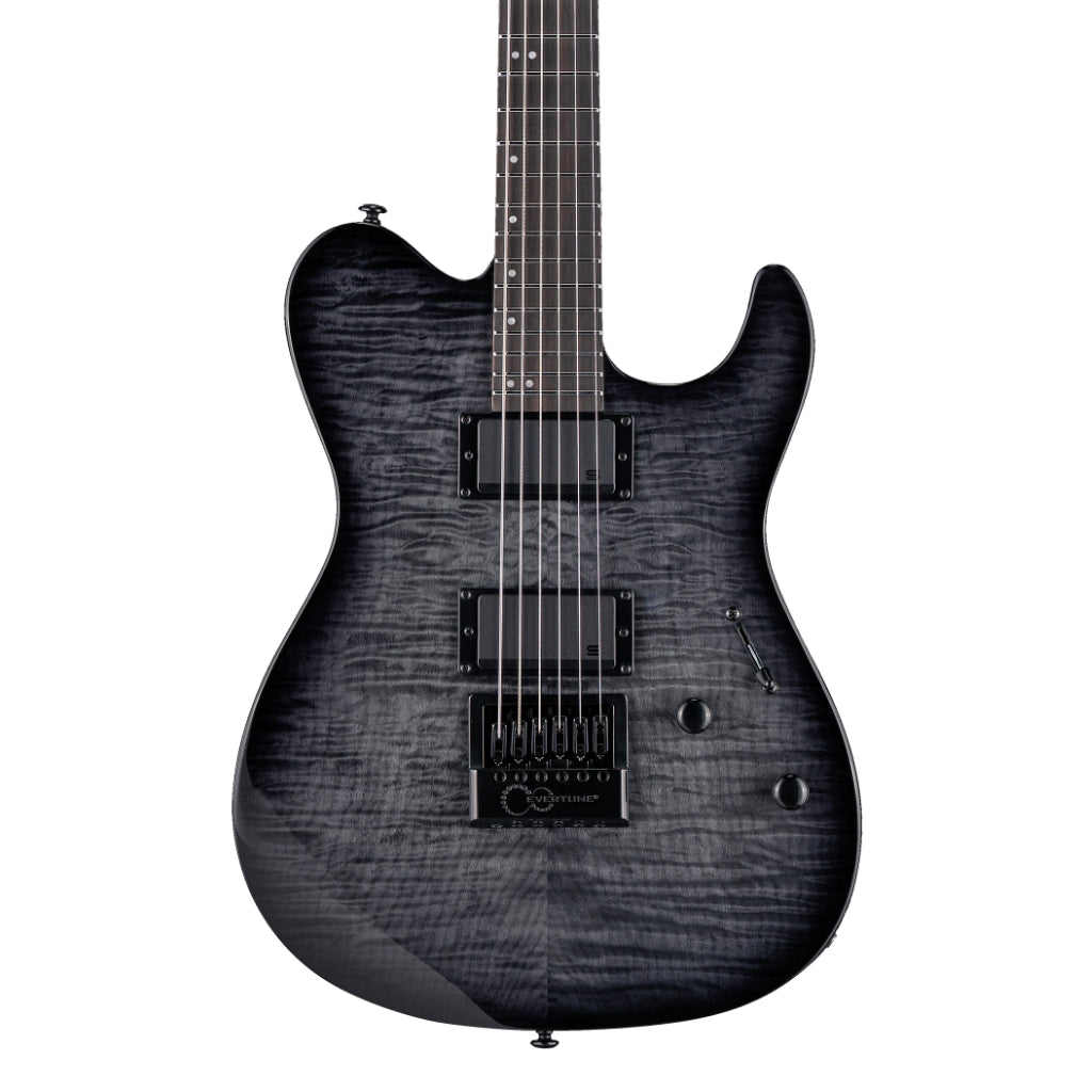 ESP LTD Deluxe TH-1000 ET Electric Guitar - See-thru Black Sunburst