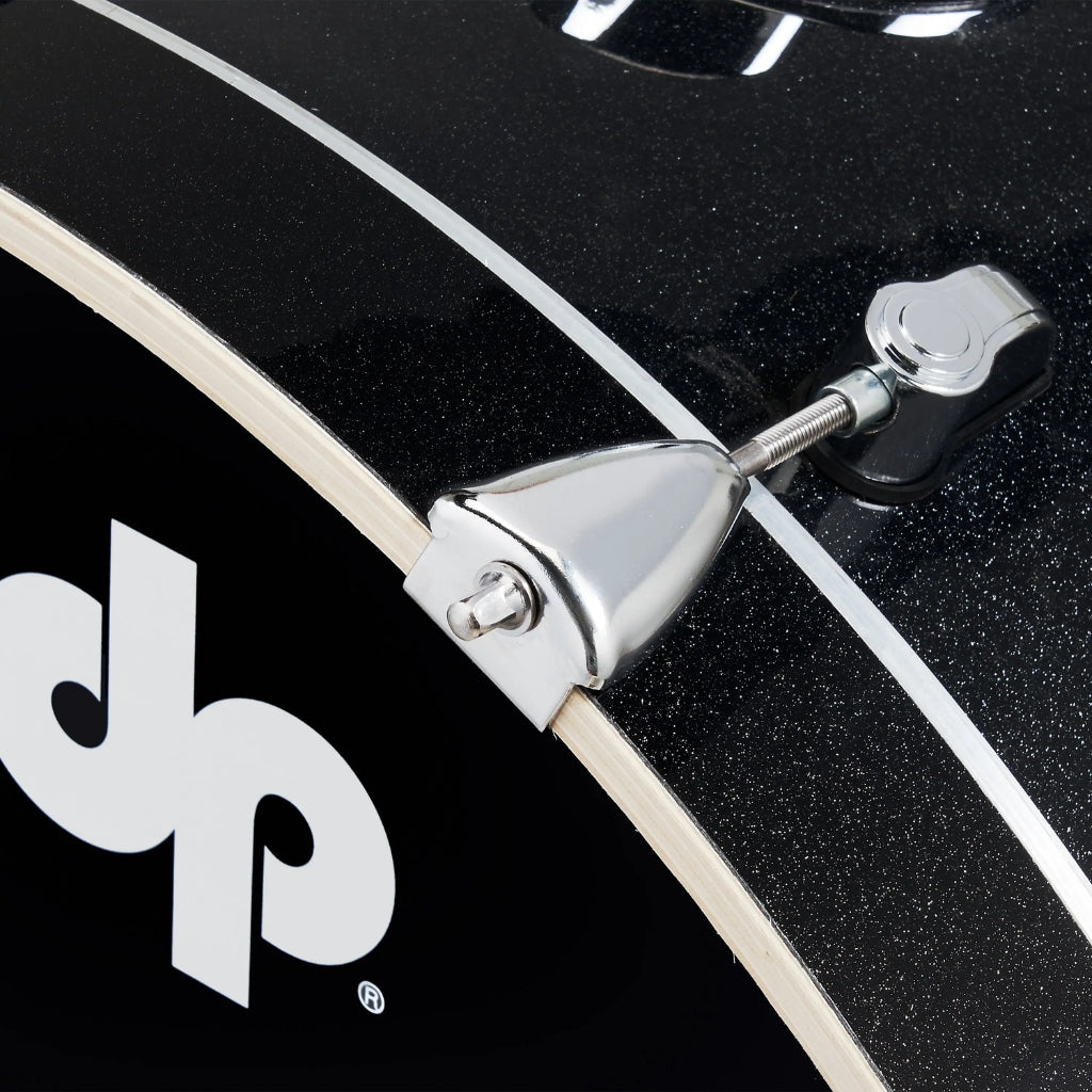 PDP - Mainstage 5-Piece Complete Drum Set with Hardware and Cymbals - Black Sparkle